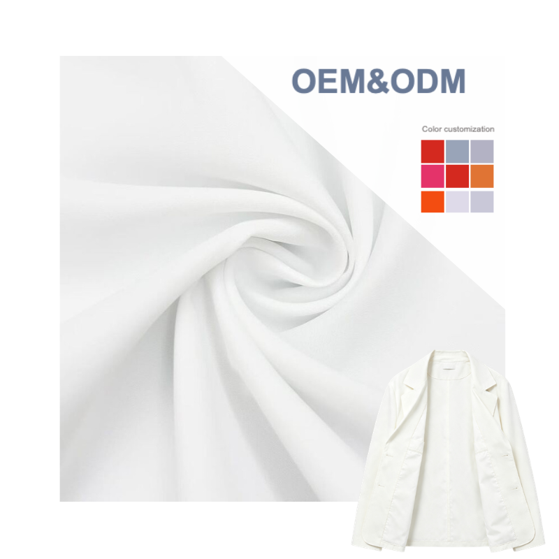 Delantex 90gsm White 100% Polyester 260T Pongee Fabric For Garment Lining &Outdoor Jackets with flexible order quantities