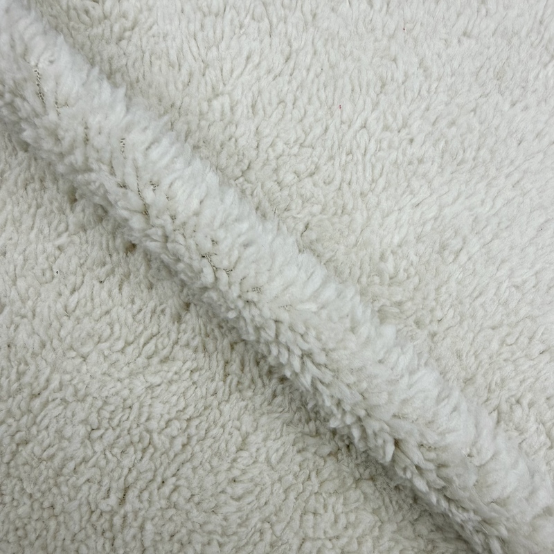 OEM Fabric Customization Cotton Sweatshirt Laminated Sherpa Fleece Fabric Warm Thick Composite Textile For Men Women Kids Hoodie Sweatshirt Winter Casual Jacket