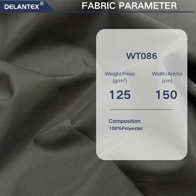 Delantex Custom Wholesale 125gsm 100% Polyester Imitation Memory Woven Fabric Smooth Handfeel for Down Jacket custom fabric manufacturer