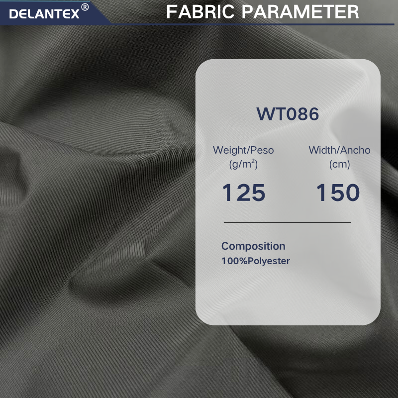 Delantex Custom Wholesale 125gsm 100% Polyester Imitation Memory Woven Fabric Smooth Handfeel for Down Jacket custom fabric manufacturer