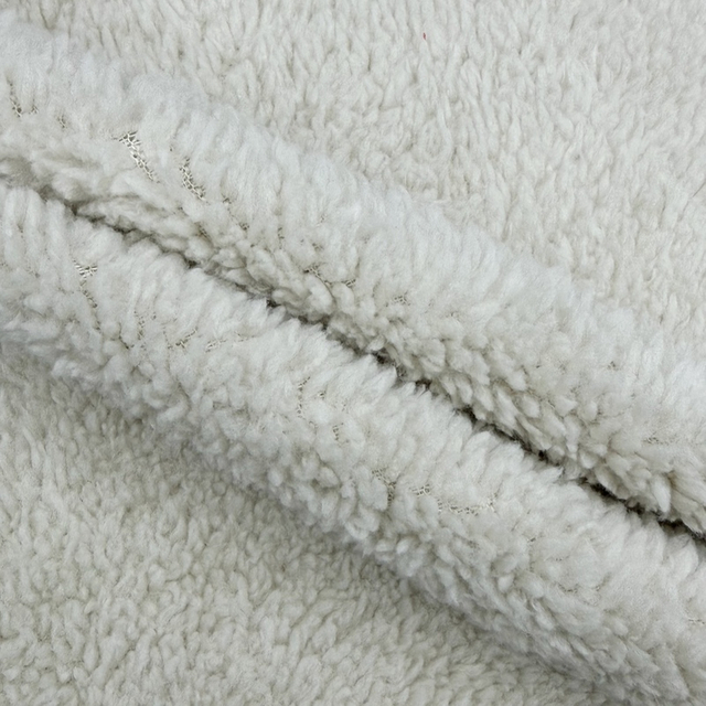 OEM Fabric Customization Cotton Sweatshirt Laminated Sherpa Fleece Fabric Warm Thick Composite Textile For Men Women Kids Hoodie Sweatshirt Winter Casual Jacket