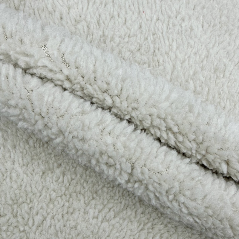 OEM Fabric Customization Cotton Sweatshirt Laminated Sherpa Fleece Fabric Warm Thick Composite Textile For Men Women Kids Hoodie Sweatshirt Winter Casual Jacket