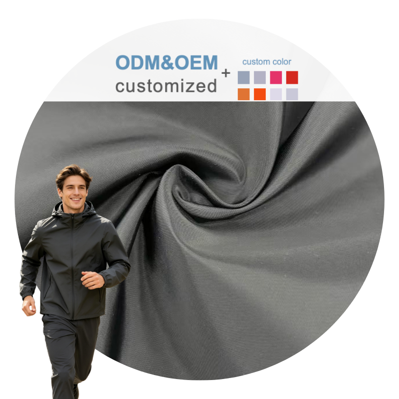 Delantex 100% Polyester 105gsm 75D Vertical Stripe Oxford Memory Fabric For Outdoor Jacket