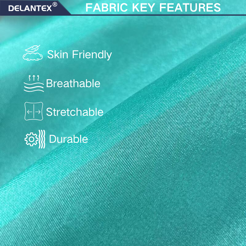 Delantex Custom Wholesale 26gsm 100% Polyester Shiny Organza Fabric For Dress custom fabric manufacturer