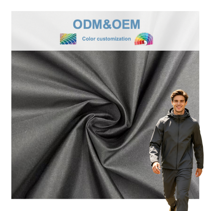 Delantex Waterproof 230T 100% Polyester 73GSM Lining Silk Pongee Taffeta Lining Fabric For Coat Bag Lining flexible textile supplier