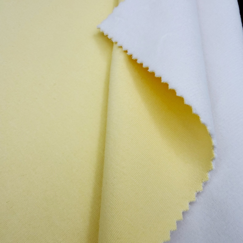 Cotton Jersey Fabric Laminated With Super Soft Fleece Comfortable Warm Composite Fabric For Pajama Lining Hoodie Winter Casual Garments One-stop Fabric Solution Provider