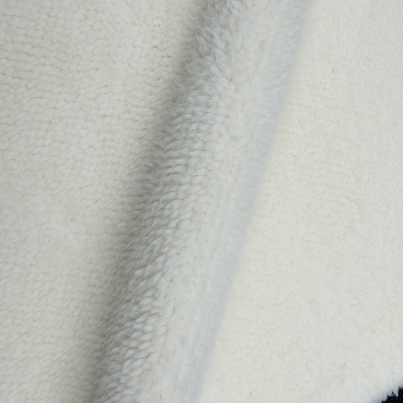 Cotton Bonded Sherpa Sweatshirt Fabric Soft Comfortable Breathable Knit Fabric For Hoodie Sweatshirt Pullover Winter Garments Rapid Fabric Prototyping